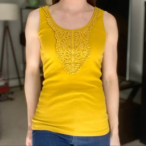 Prana Embroidered Front Tank Top XS - Picture 1 of 5